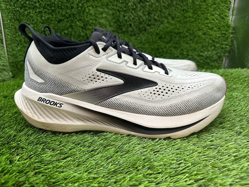Brooks Glycerin 23 1104761D187 Athletic Sneaker Men's 12D White Knit Gym Running